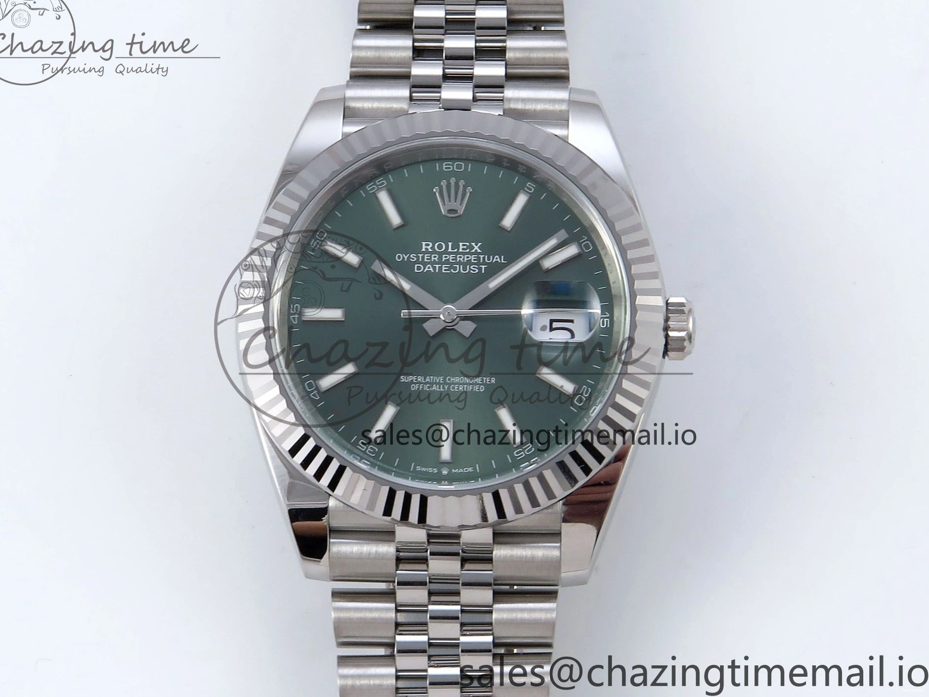 Edition Clean Jubilee Green Stick on Dial 126334 Bracelet SS Datejust VR3235 Best 1:1 41mm 0512